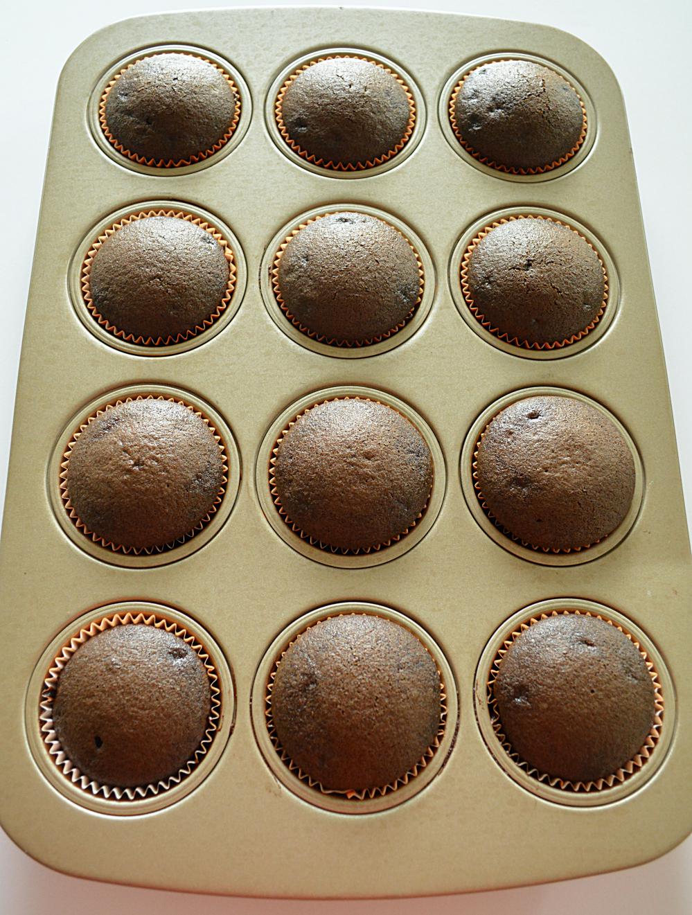Perfectly baked eggless chocolate cupcakes