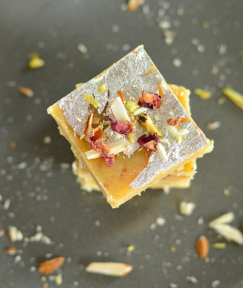 Moong Dal Burfi - Ruchiskitchen