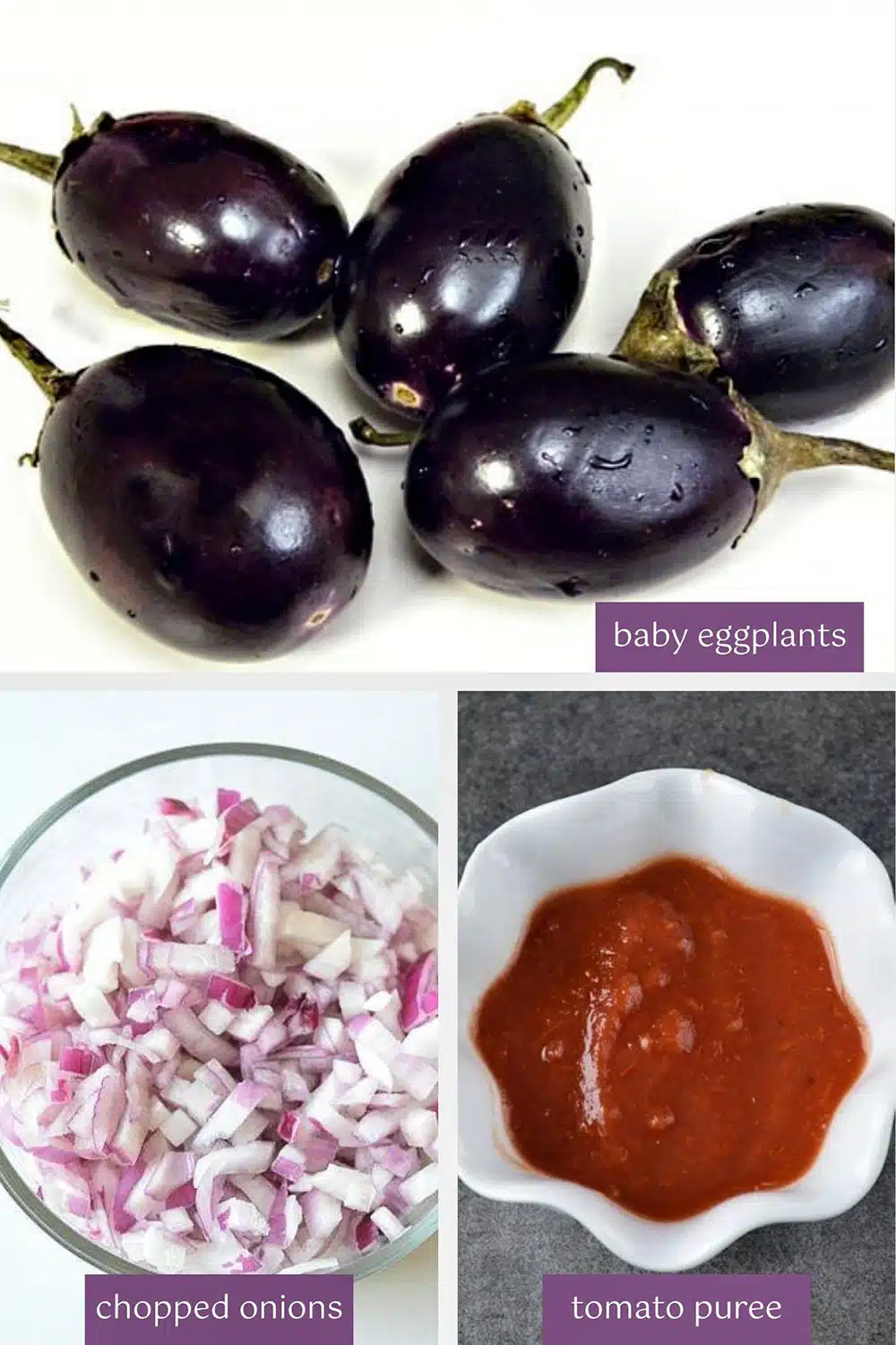 Baby eggplant and potato sabzi step by step