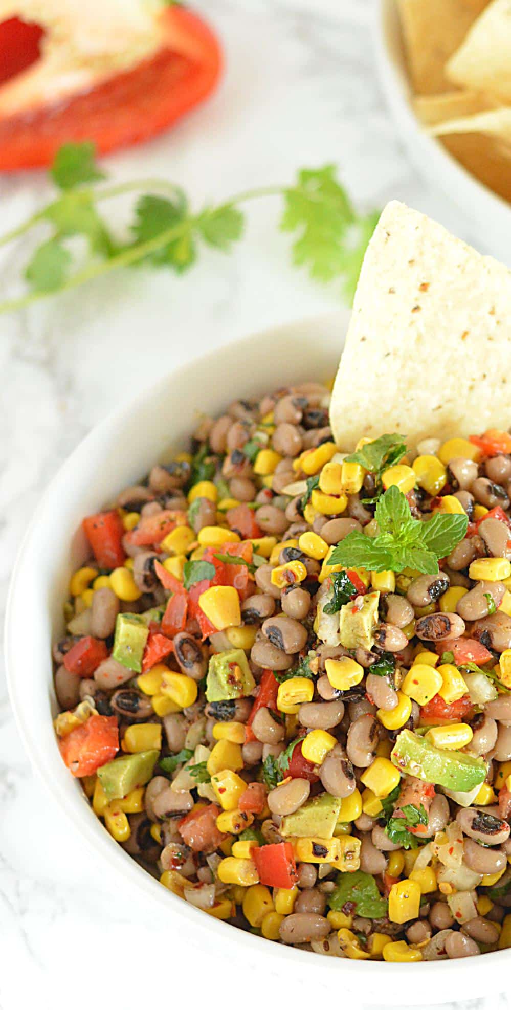 Zesty Black Eyed Pea and Corn Salsa Recipe, how to make corn salsa