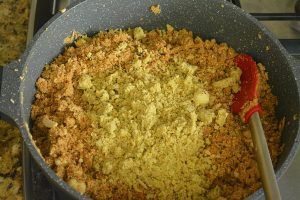 Add powdered nuts