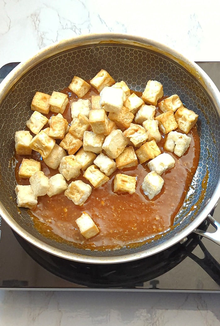 Add tofu pieces
