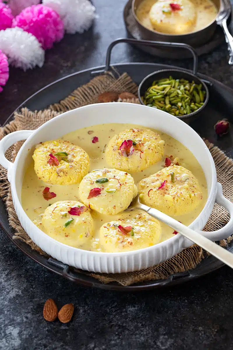 How to make soft and spongy Rasmalai