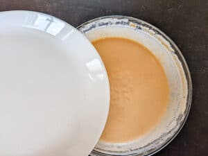 Cover the batter and let it rest