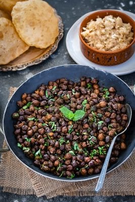 Sukha Kala Chana Masala Ashtami Prasad Recipe