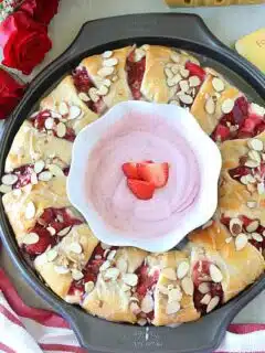 Strawberry Cream Cheese Crescent Ring ~ Ruchiskitchen