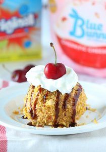 No-Fry Fried Cheesecake Ice Cream - Ruchiskitchen