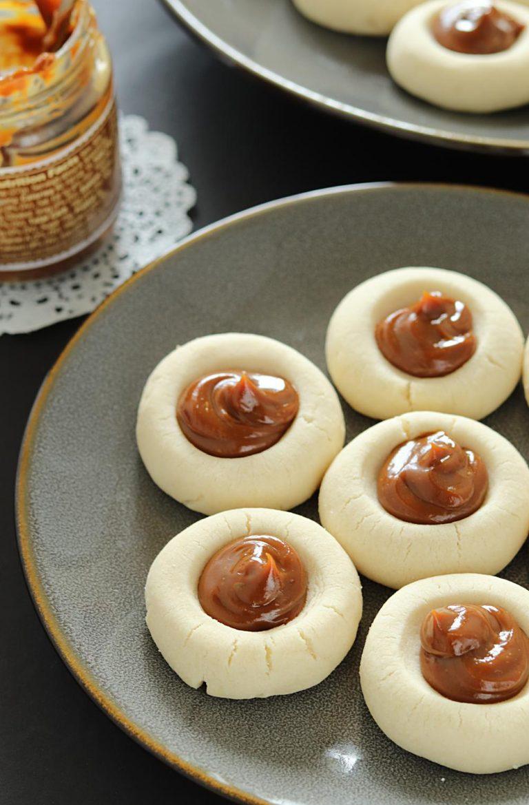 Dulce De Leche Thumbprint Cookies Egg Free Thumprint Cookies