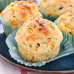 Unwrapped muffins