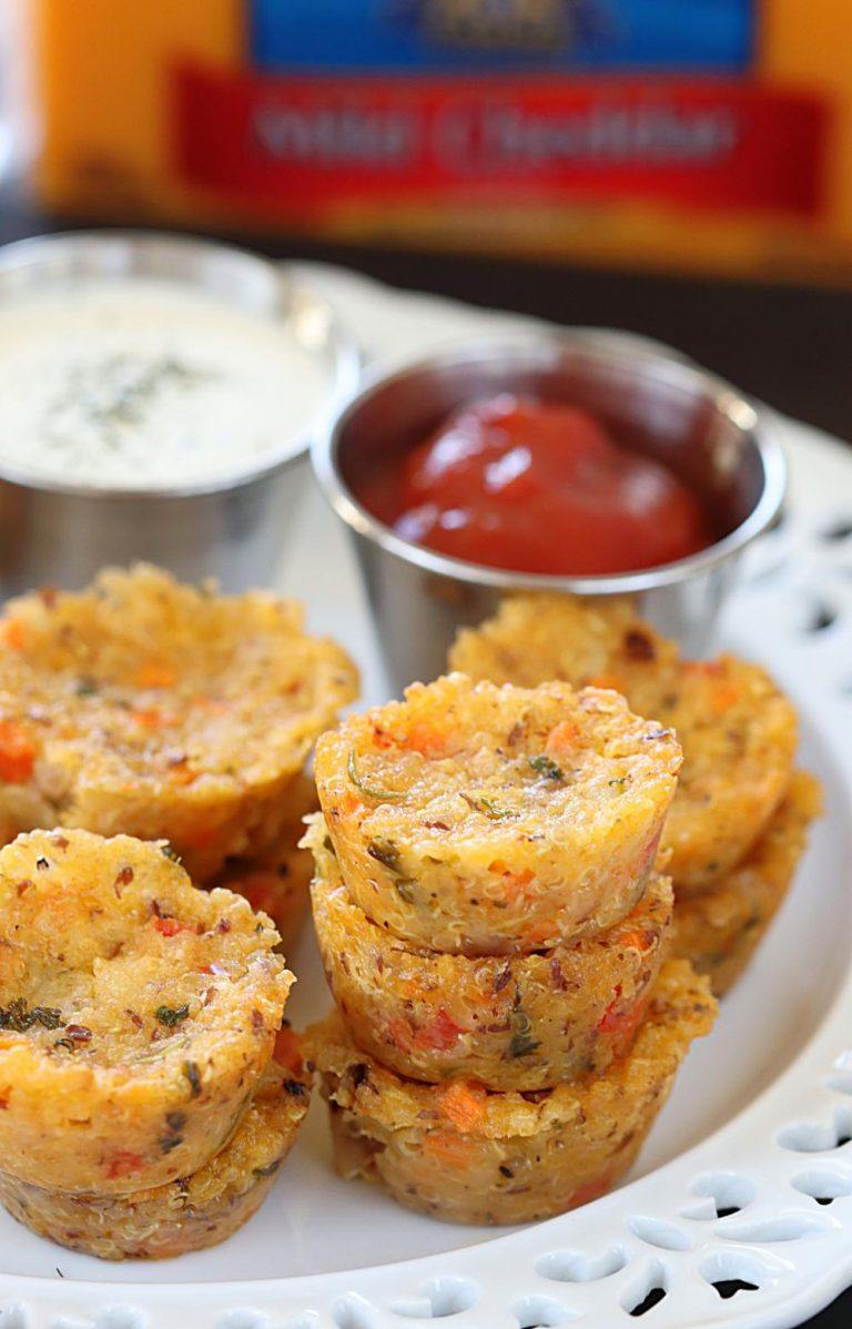 Gluten free Cheesy Quinoa Bites, Hearty veggies Gluten free Quinoa Bites