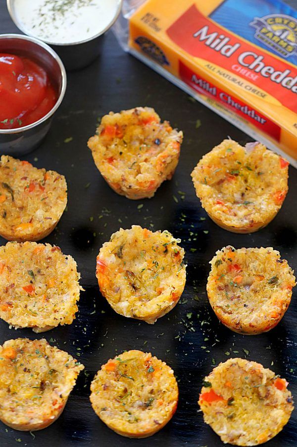 Gluten free Cheesy Quinoa Bites, Hearty veggies Gluten free Quinoa Bites