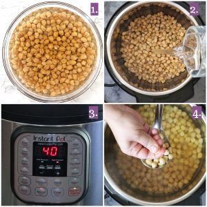 Soaked chickpeas