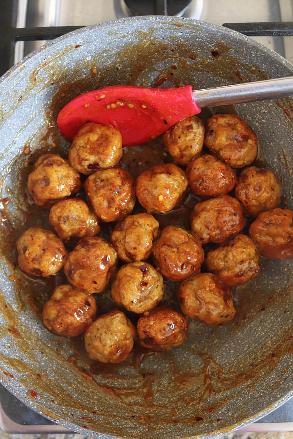 Baked Teriyaki Chicken Meatballs, Air fryer baked chicken meatballs