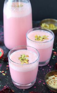Gulkand Strawberry Milkshake