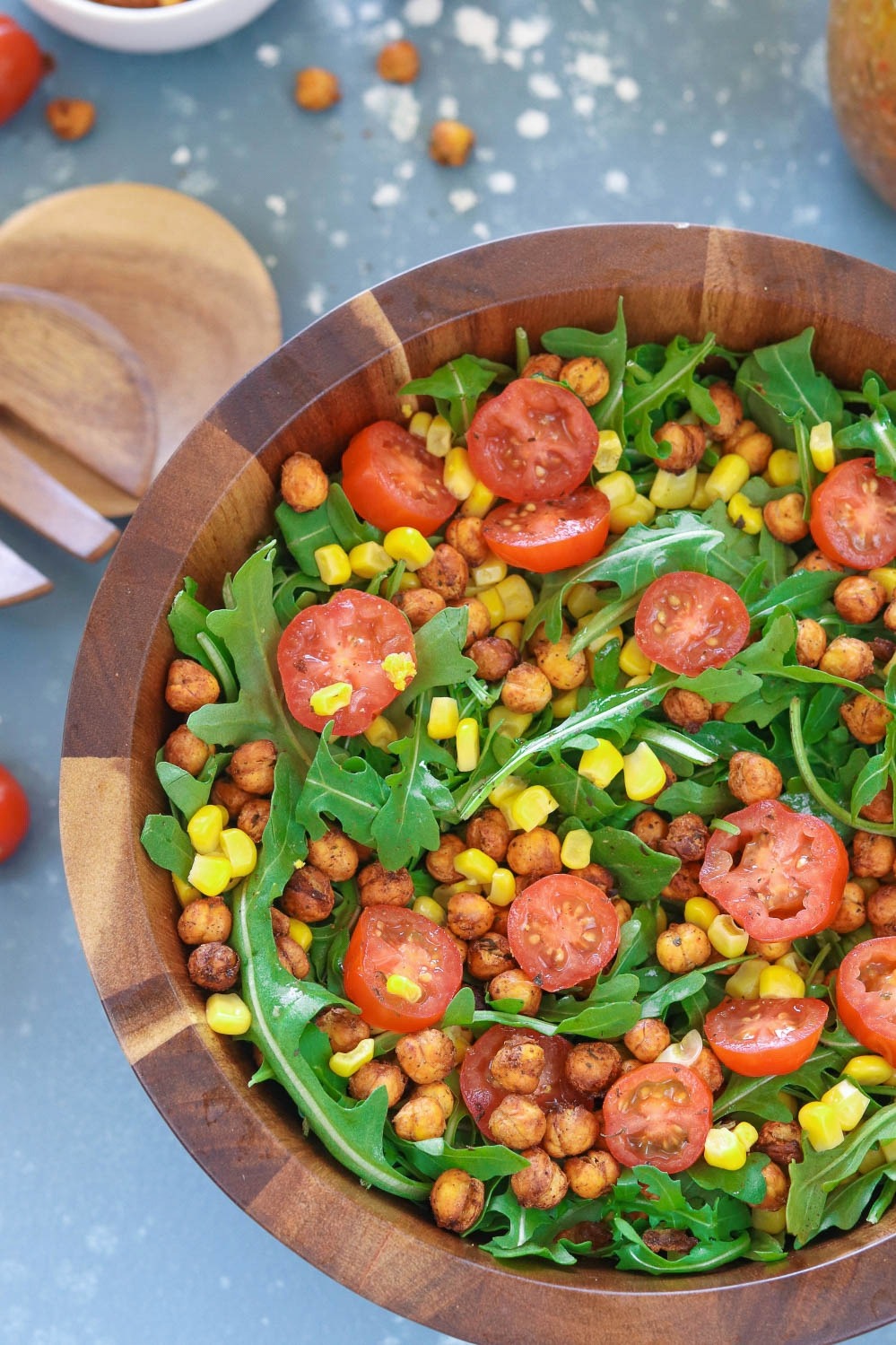 Roasted Chickpea And Arugula Salad, glutenfree & Vegan arugula salad