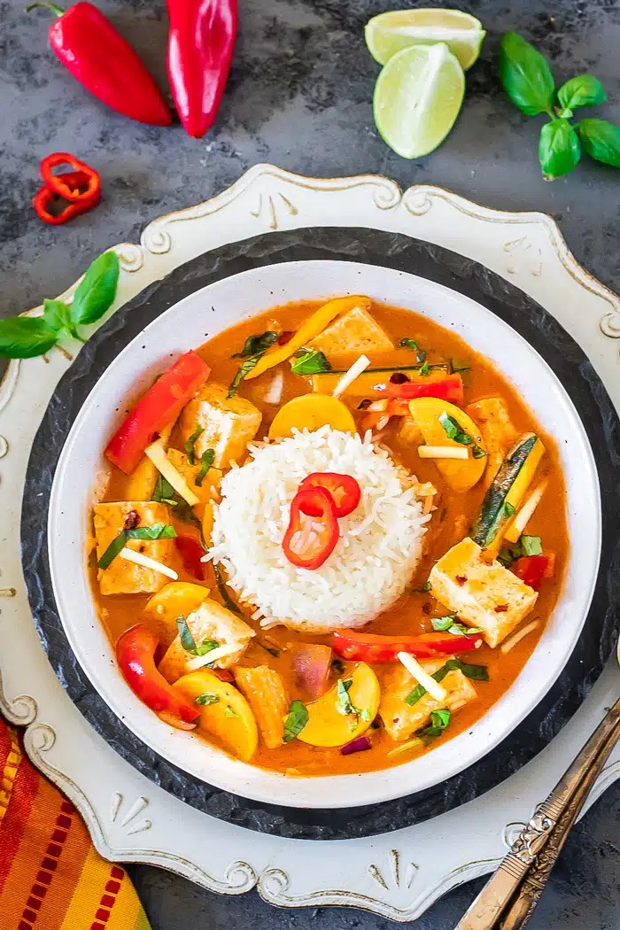 Thai Red Curry with rice