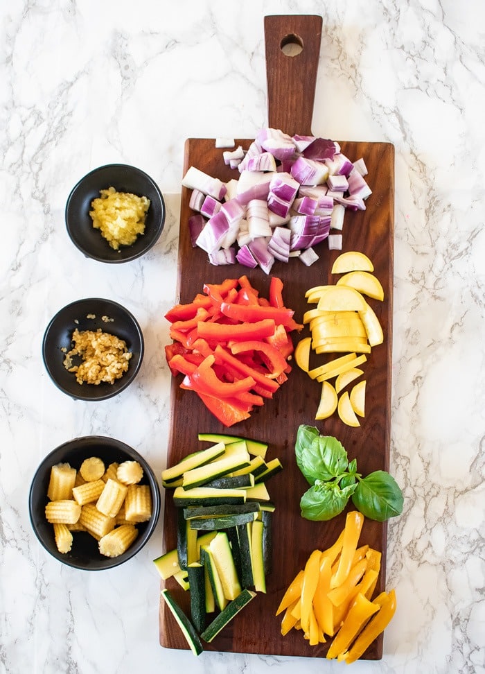 Ingredients required to make Thai Red Curry