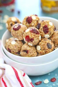 Cranberry White Chocolate Almond Butter Bites