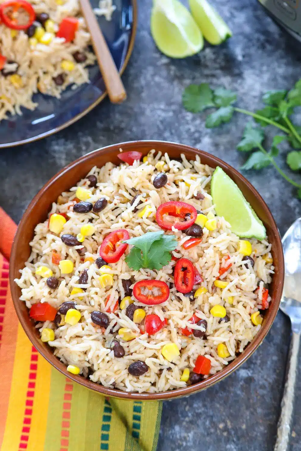 Instant Pot Fiesta Rice | Ruchiskitchen.com