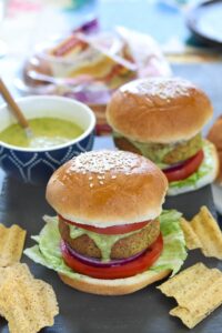 Green Vegetable Burger - Ruchiskitchen.com