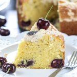 Cherry Crumb Cake - Ruchiskitchen