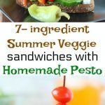 Summer Veggie Sandwiches with Pesto - Ruchiskitchen