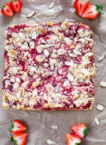 Baked Vegan Strawberry Crumble Bars