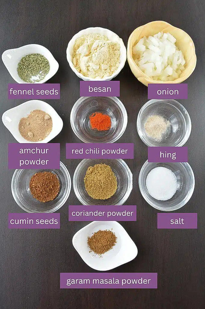 Ingredient list for paratha