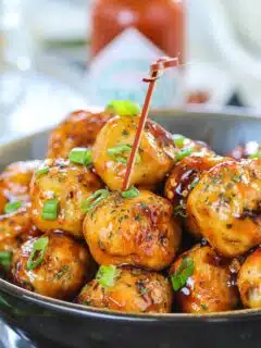 Pan cooked Honey Orange Chicken Meatballs. - Ruchiskitchen