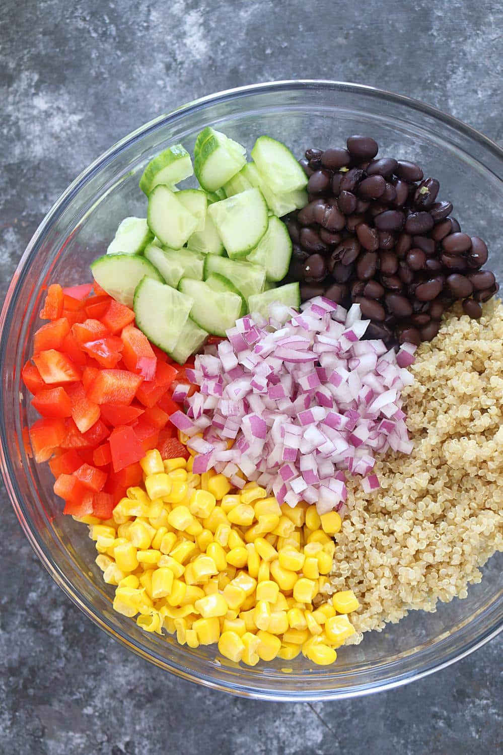 Healthy Quinoa and bean salad - Ruchiskitchen