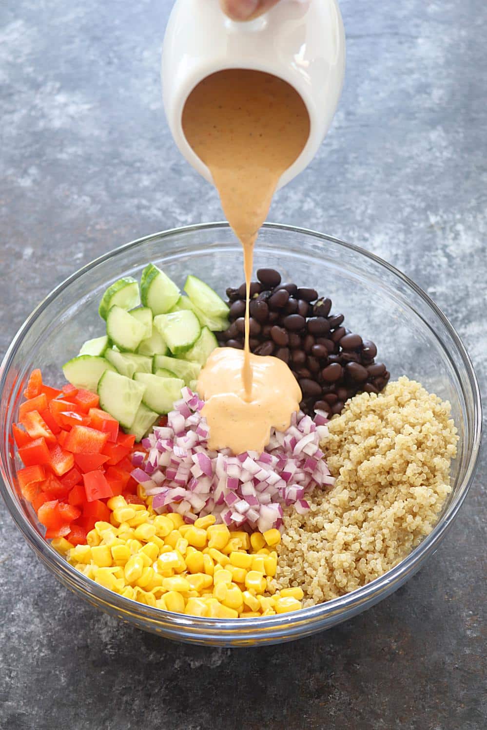 Healthy Quinoa and bean salad - Ruchiskitchen