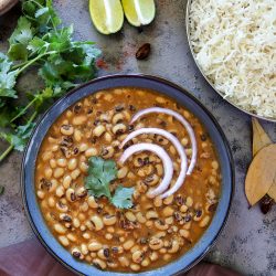 Instant Pot Lobia Masala Recipe - Ruchiskitchen