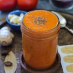 Instant Pot Boiled Onion Tomato Masala For Indian Curries close up view - Ruchiskitchen