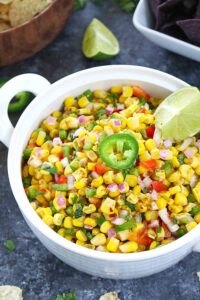 Colorful Corn Salsa - Ruchiskitchen