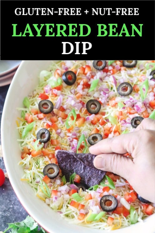 Refried Bean dip with chips