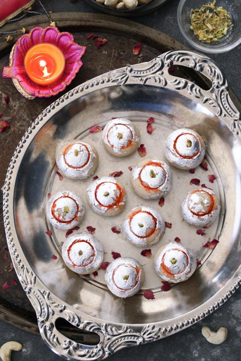 Kaju Gulkand Ladoo, How to make Cashew and Rose petals Sweets