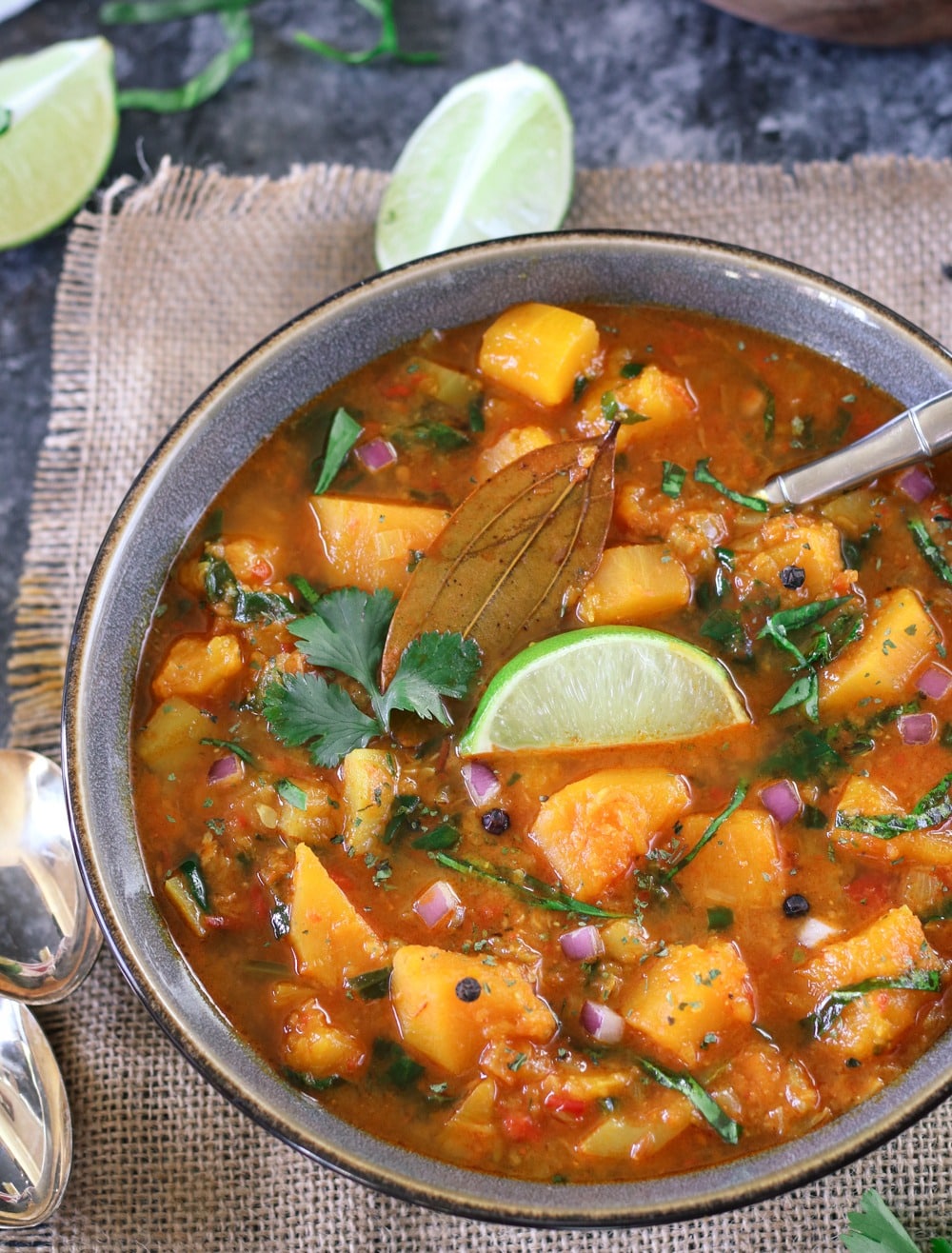Butternut squash curry with lemon