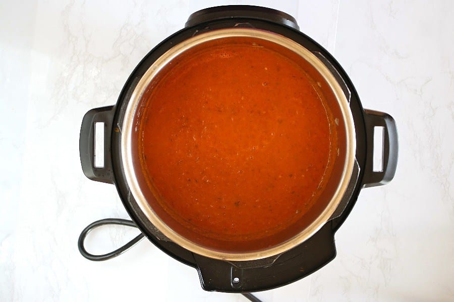 Instant Pot Roasted Red Bell Pepper And Lentil Soup