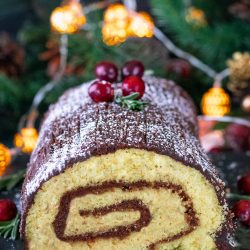 Holiday Yule Log cake