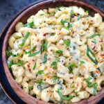 Instant Pot 3 Cheese Spinach Mac & Cheese in a bowl