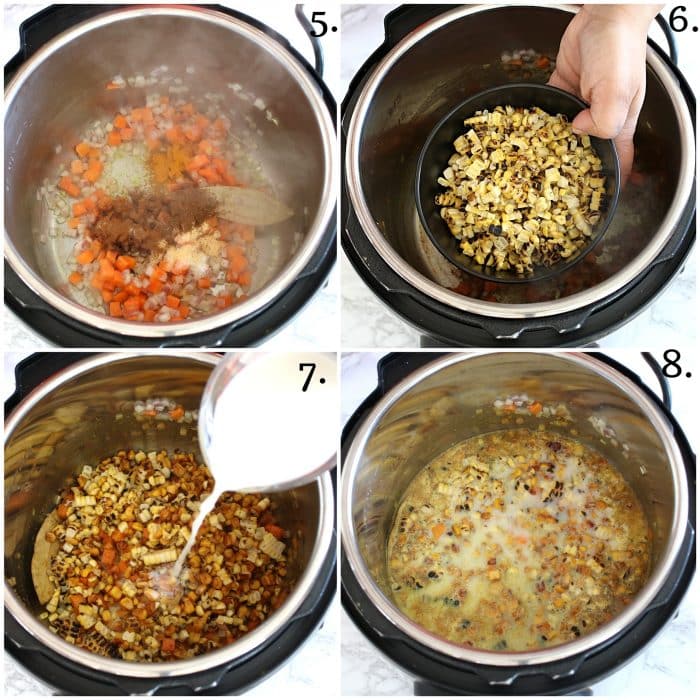 Add corn to Instant Pot