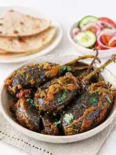 Bharwan Baingan recipe with peanut masala