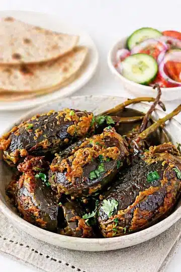 Bharwan Baingan recipe with peanut masala