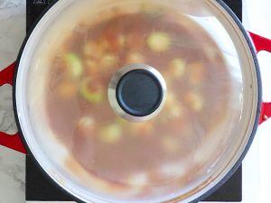 Cover the pan with lid and let it cook