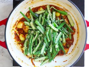 Ann bhindi to the cooked onions