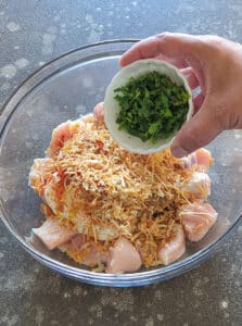 Marinate chicken