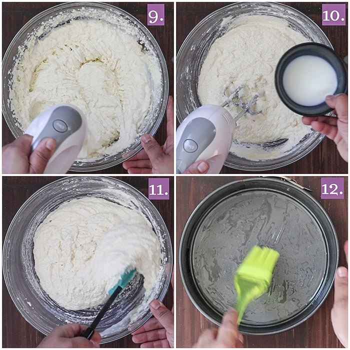 Add sooji to the batter