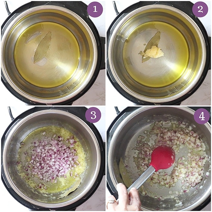 Sauté onions in Instant Pot