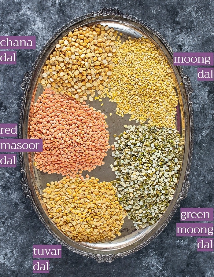 Ingredients for Panchratna lentils