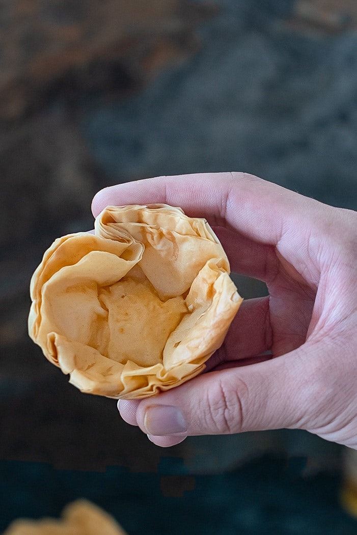 How to make filo dough Cups